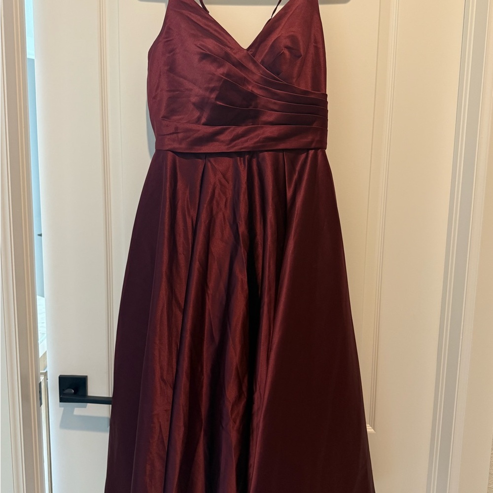 JJs House Burgundy Midi Dress